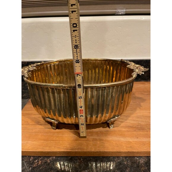 Vintage brass planter - Picture 4 of 10